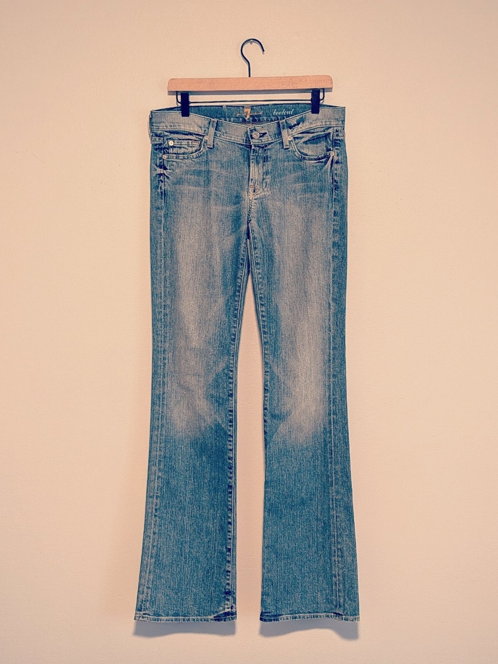 7 FOR ALL MANKIND Bootcut Jeans Light Blue Women's Size 29